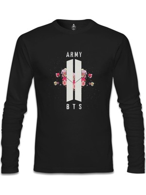 Bts - Logo Hit Siyah Erkek Sweatshirt