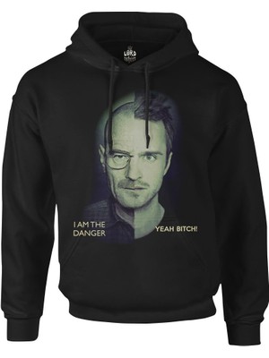 Lord T-Shirt Breaking Bad - I Am The Danger Siyah Erkek Fermuarsiz Kapşonlu