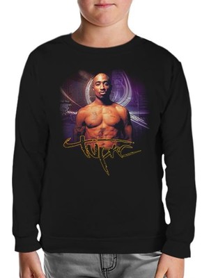 Tupac Shakur Siyah Çocuk Sweatshirt