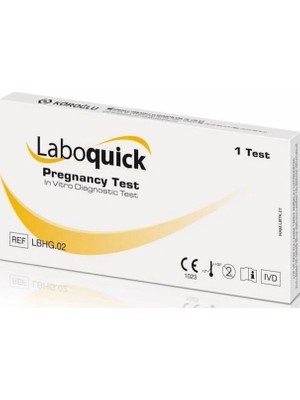 Laboquick Hızlı Hamilelik Testi 5 Adet %99 Doğruluk Oranı ile Yerli Üretim Medikal Ürün