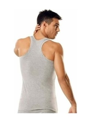 Tutku Gri Rambo Ribana Sporcu Erkek Atlet %100 Pamuk 3'lü Paket