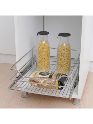 Huzur Mobilya Aksesuarları Ekonomık Teleskopık Raylı Cekmece 35 Cm