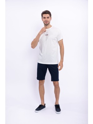 Arnetta Strong Krem Erkek Bermuda Takım