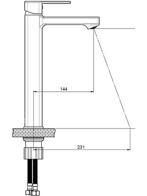 Gpd Set Üstü Lavabo Bataryası Pedra MSL160