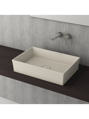 Bocchı Vessel Dikdörtgen Lavabo 56X38 cm -Mat Yasemin