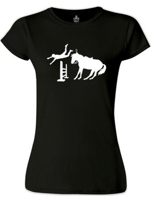 Lord T-Shirt LordT-Shirt T-Shirt At 12 Siyah Bayan Tshirt