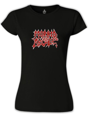 Lord T-Shirt LordT-Shirt Morbid Angel - Logo 2 Siyah Bayan Tshirt