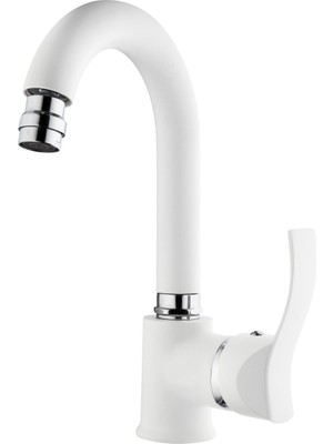 Gms Kuğu Lavabo Bataryası Akdeniz Beyaz Krom