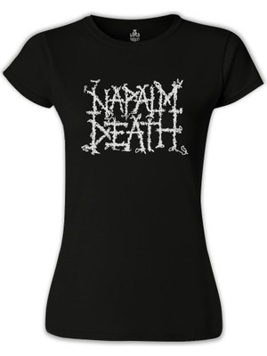 Lord T-Shirt LordT-Shirt Napalm Death Siyah Bayan Tshirt