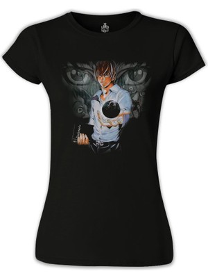 Lord T-Shirt LordT-Shirt Death Note - 3 Siyah Bayan Tshirt