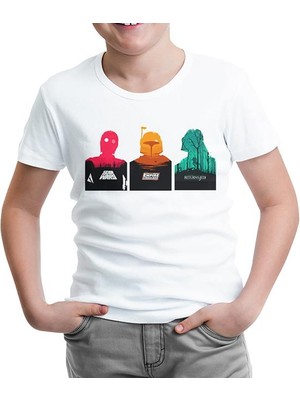 Lord T-Shirt LordT-Shirt Star Wars - Trinity Beyaz Çocuk Tshirt