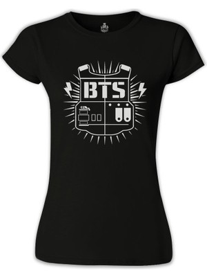Lord T-Shirt LordT-Shirt T-Shirt Bts Logo Siyah Bayan Tshirt