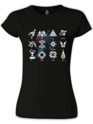 Lord T-Shirt LordT-Shirt Exo - Signs Siyah Bayan Tshirt