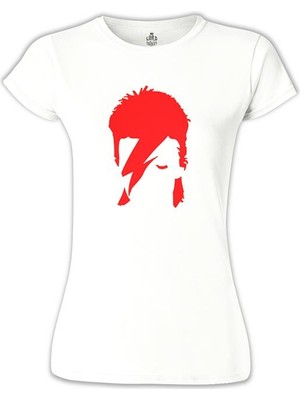 Lord T-Shirt LordT-Shirt David Bowie - Heat Beyaz Bayan Tshirt