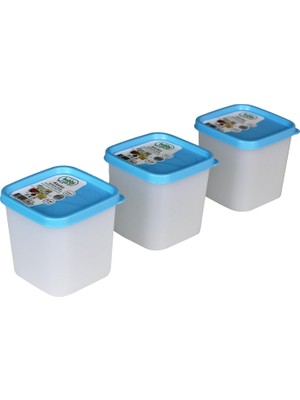 Hobby Life Alaska Nofrost Saklama Kabı 0,38 Litre 3'lü Mavi
