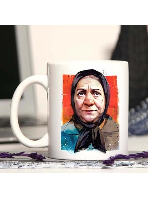 Sihirli Kare Retro Tasarım Yeşilçam Adile Naşit Kupa Bardak