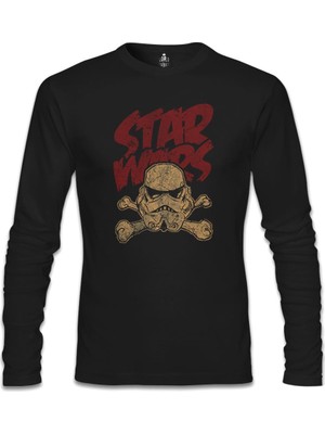Lord T-Shirt LordT-Shirt Star Wars - Stormtrooper Siyah Erkek Sweatshirt