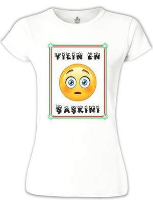 Lord T-Shirt LordT-Shirt Yilin En Şaşkini Beyaz Bayan Tshirt