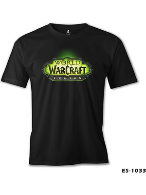 Lord T-Shirt LordT-Shirt World Of Warcraft - Legion Logo Siyah Erkek Tshirt