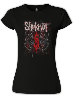 Lord T-Shirt LordT-Shirt Slipknot - Logo Siyah Bayan Tshirt