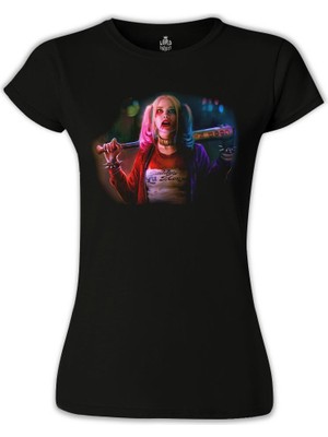 Lord T-Shirt LordT-Shirt Suicide Squad - Daddy's Mons Siyah Bayan Tshirt