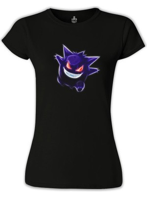 Lord T-Shirt LordT-Shirt Pokemon Go - Gengar Siyah Bayan Tshirt