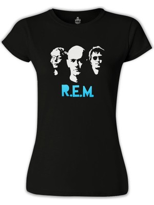 Lord T-Shirt LordT-Shirt R.e.m Siyah Bayan Tshirt