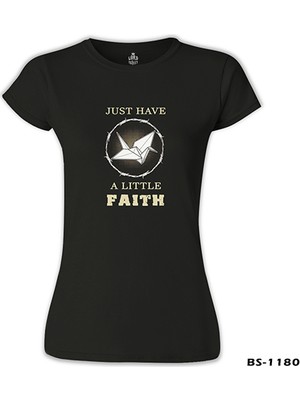 Lord T-Shirt LordT-Shirt Prison Break - Little Faith Siyah Bayan Tshirt