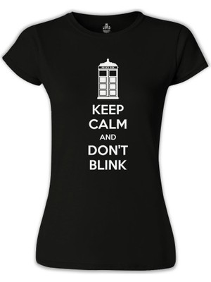 Lord T-Shirt LordT-Shirt Doctor Who - Don't Blink Siyah Bayan Tshirt