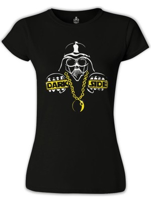 Lord T-Shirt LordT-Shirt Dark Side Siyah Bayan Tshirt