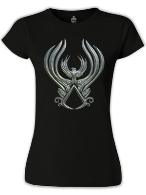 Lord T-Shirt LordT-Shirt Assassin's Creed - Wings Siyah Bayan Tshirt