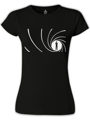 Lord T-Shirt LordT-Shirt James Bond - Never Say Never Siyah Bayan Tshirt