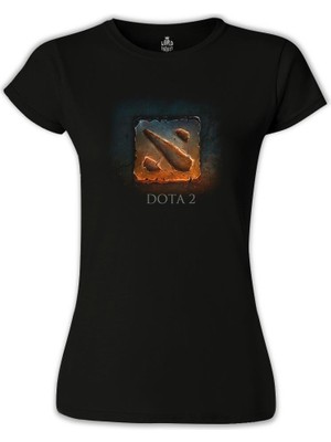 Lord T-Shirt LordT-Shirt Dota 2 - Logo1 Siyah Bayan Tshirt