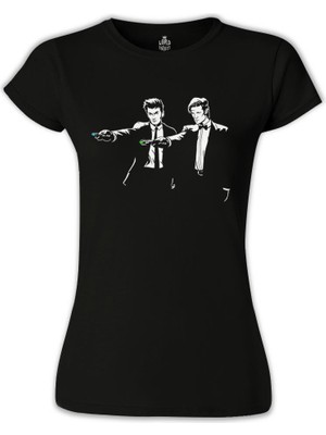 Lord T-Shirt LordT-Shirt Doctor Who - Timefiction Siyah Bayan Tshirt