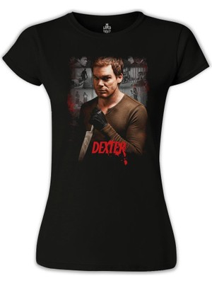 Lord T-Shirt LordT-Shirt Dexter Siyah Bayan Tshirt