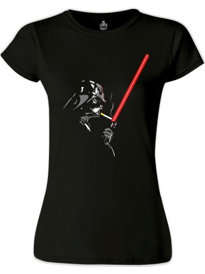 Lord T-Shirt LordT-Shirt Star Wars - Lighter Siyah Bayan Tshirt