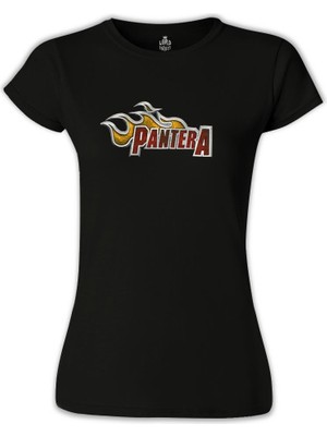 Lord T-Shirt LordT-Shirt Pantera - Logo Siyah Bayan Tshirt