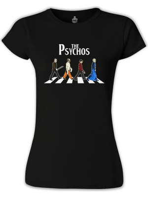 Lord T-Shirt LordT-Shirt The Psychos Siyah Bayan Tshirt