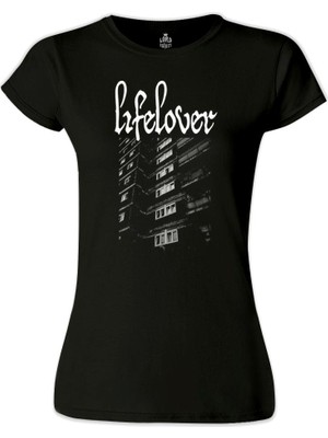 Lord T-Shirt LordT-Shirt Lifelover Siyah Bayan Tshirt