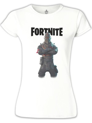 Lord T-Shirt LordT-Shirt Fortnite - Chevalier Beyaz Bayan Tshirt