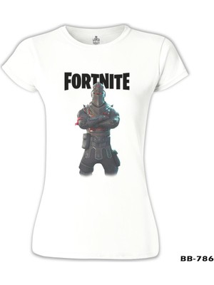 Lord T-Shirt LordT-Shirt Fortnite - Chevalier Beyaz Bayan Tshirt