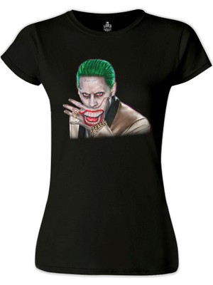 Lord T-Shirt LordT-Shirt Suicide Squad - Joker Hand Siyah Bayan Tshirt