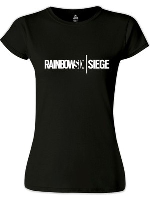 Lord T-Shirt LordT-Shirt Rainbow Six - Siege Siyah Bayan Tshirt