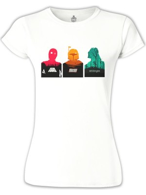 Lord T-Shirt LordT-Shirt Star Wars - Trinity Beyaz Bayan Tshirt