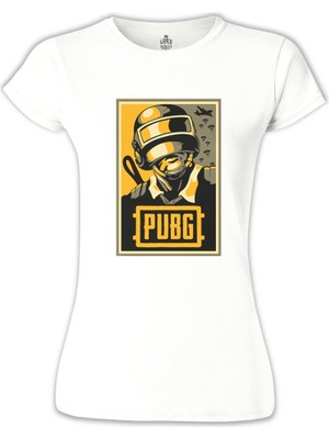 Lord T-Shirt LordT-Shirt Pubg - Hope Beyaz Bayan Tshirt