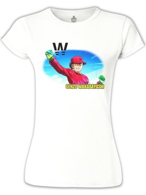 Lord T-Shirt LordT-Shirt Genzo Wakabayashi - W Beyaz Bayan Tshirt