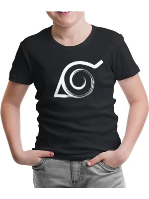 Lord T-Shirt LordT-Shirt Naruto - Logo Siyah Çocuk Tshirt