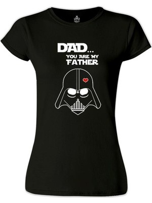 Lord T-Shirt LordT-Shirt Star Wars - You Are My Father Siyah Bayan Tshirt