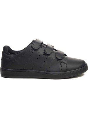 Venuma V-308 Siyah Cırtlı Hafif Günlük Genç Erkek Spor Ayakkabı