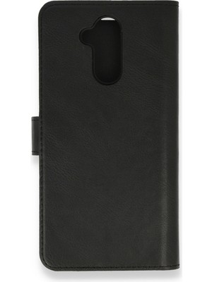 Nevarium Huawei Mate 20 Lite Kılıf Kapaklı Cüzdan Standlı Deri - Siyah